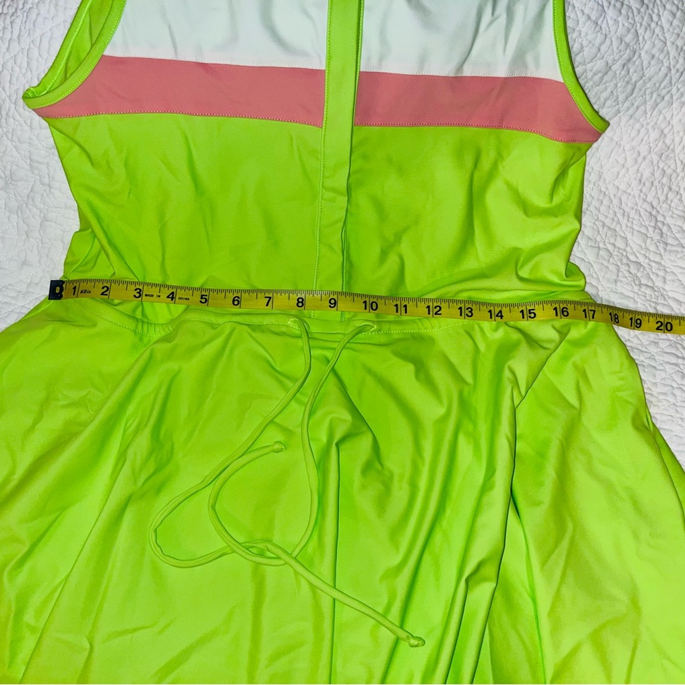 KILO TANGO Swing Golf Dress Lime:pink sz L NEW!! - Picture 8 of 10